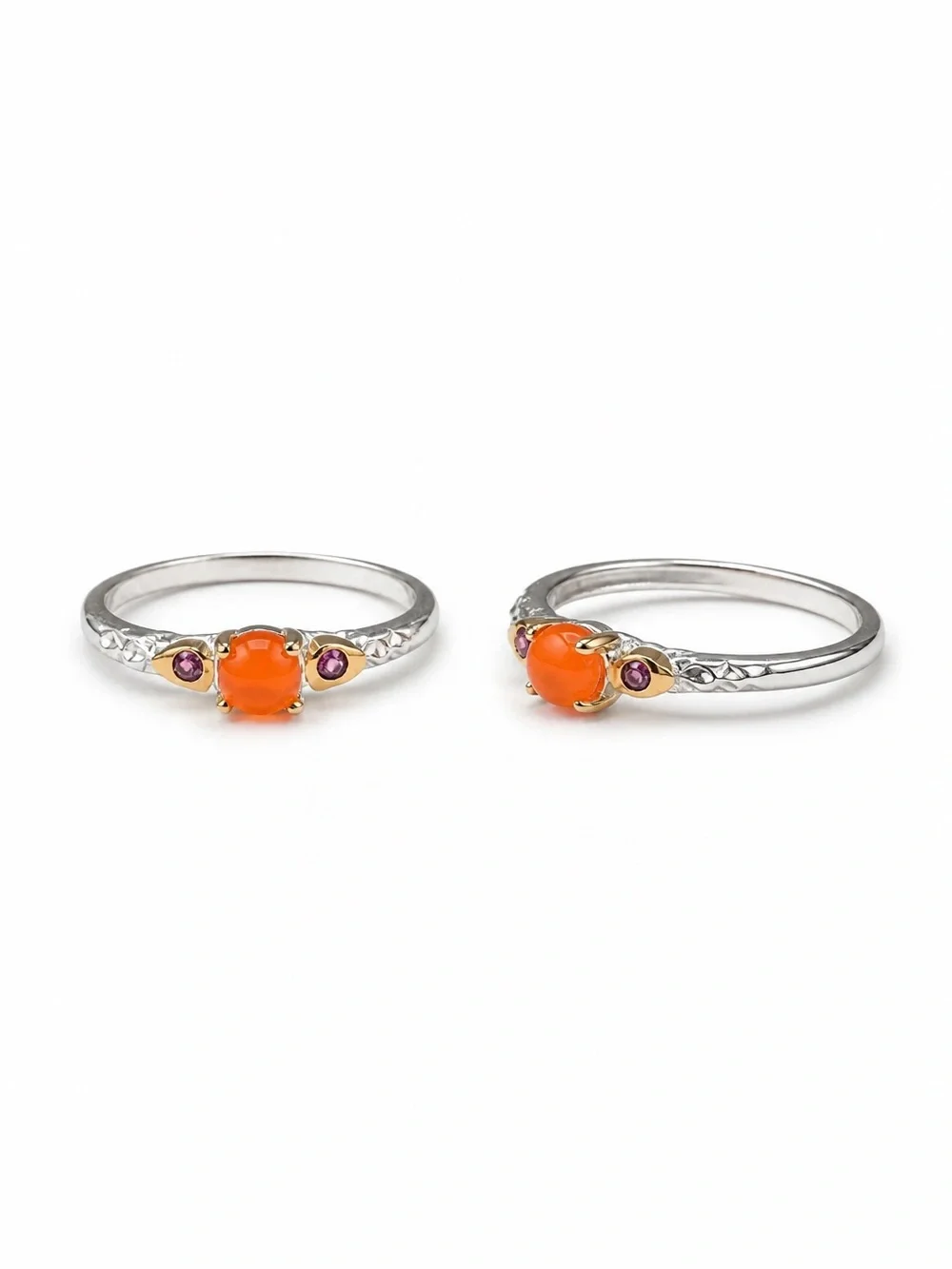 NEW! Carnelian & Garnet Ring